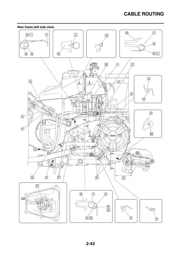 Yamaha TMAX 530 Scooter Service Manual table of contents