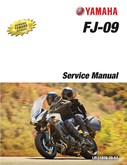 Yamaha FJ09 Tracer FJ-09 Motorcycle Service Manual factory service manual title page