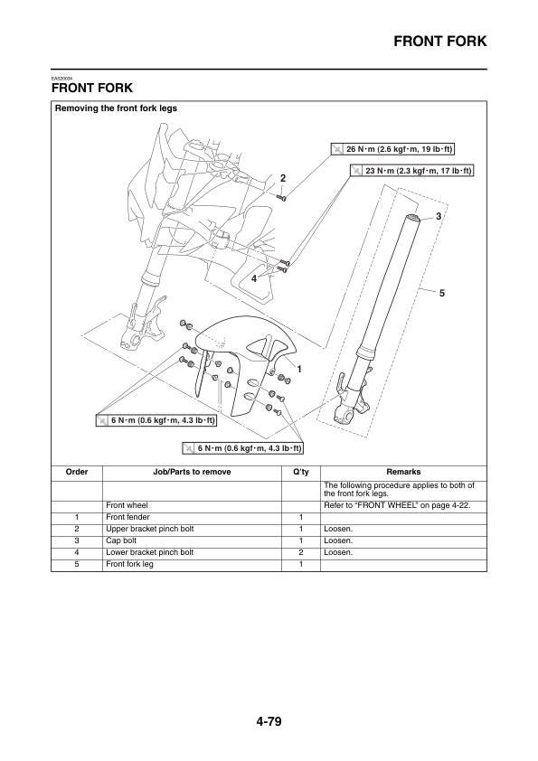 Yamaha MT10 FZ10 MT-10 FZ-10 Motorcycle Service Manual | 2016-2020 - sample page 5