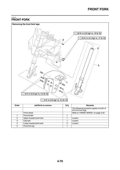 Yamaha MT10 FZ10 MT-10 FZ-10 Motorcycle Service Manual | 2016-2020 - sample page 5