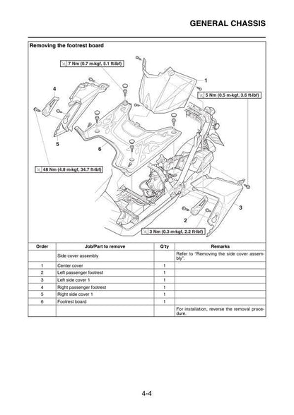 Yamaha BW's 125 Scooter Service Manual | 2016-2020 - sample page 5