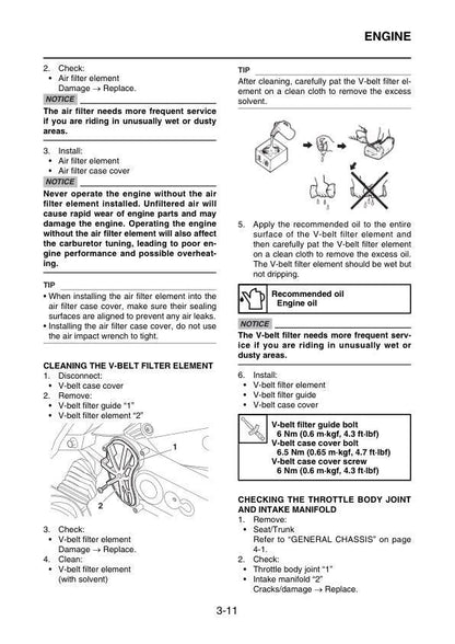 Yamaha BW's 125 Scooter Service Manual | 2016-2020 - sample page 4