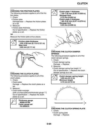 Yamaha TMAX XP500F Scooter Service Manual sample page showing repair procedures