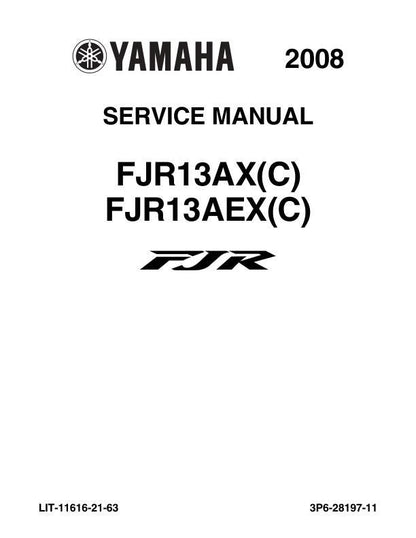 Yamaha FJR1300A Motorcycle Service Manual factory service manual title page