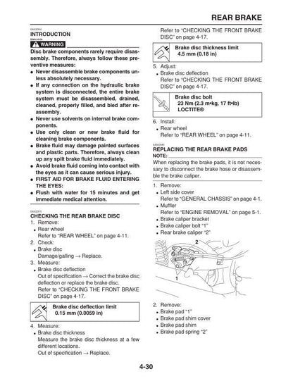 Yamaha Morphous Maxam CP250V Scooter Service Manual sample page with diagrams and specifications