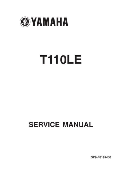 Yamaha T110LE Crypton Vega Jupiter Z Motorcycle Service Manual factory service manual title page