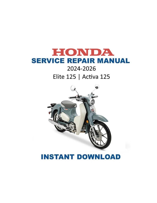 Honda Elite 125 Activa Scooter Service Manual - Service Manual PDF Instant Download
