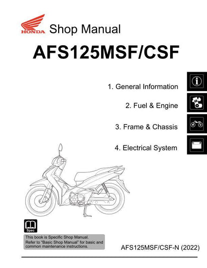 Honda Wave 125i Scooter Service Manual factory service manual title page