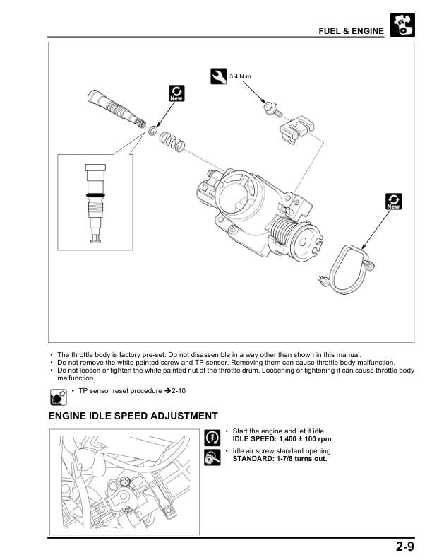 Honda Wave 125i Scooter Service Manual sample page from service manual