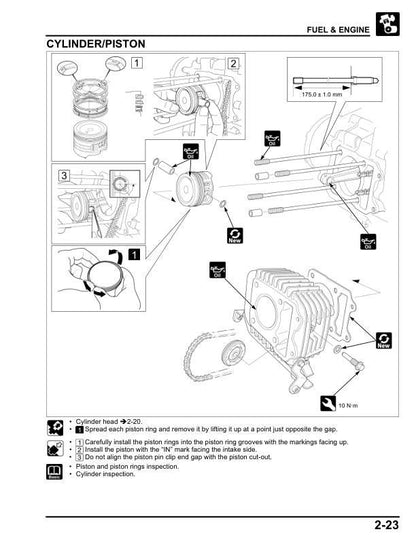 Honda Wave 125i Scooter Service Manual sample page showing repair procedures