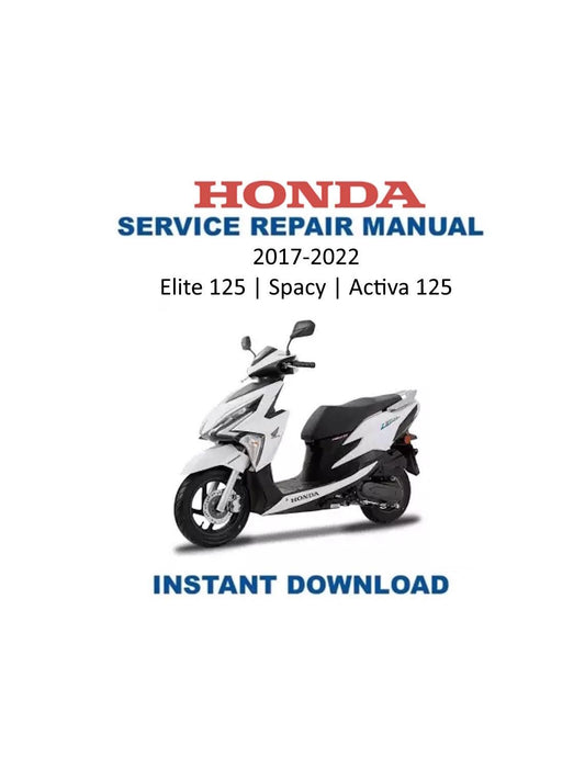 Honda Elite 125 Scooter Service Manual - Service Manual PDF Instant Download