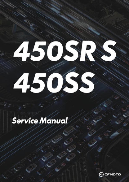 CFMOTO 450SR 450SS Motorcycle Service Repair Manual factory service manual title page