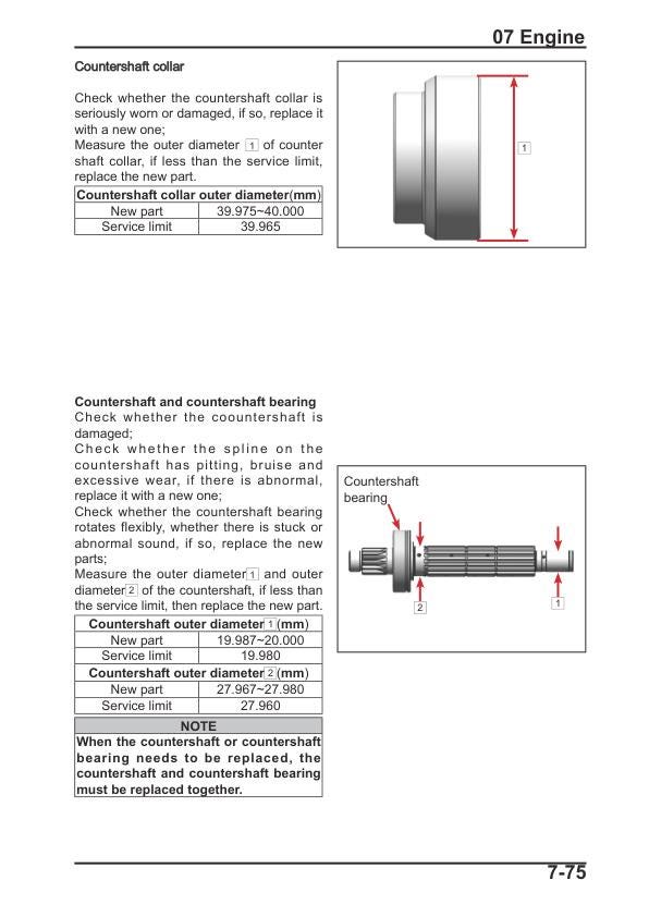 CFMOTO 450SR 450SS CF400-6 Motorcycle Service Repair Manual sample page from the repair manual