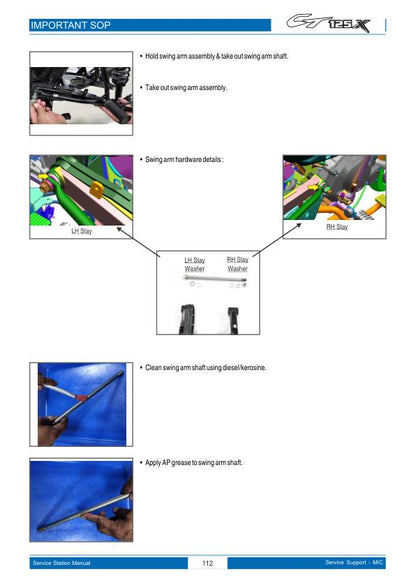 Bajaj CT125X Motorcycle Service Repair Manual sample page from the repair manual