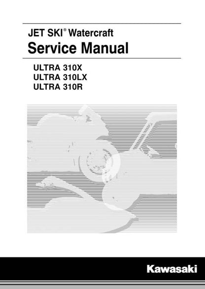 Kawasaki Jetski Ultra 310X LX R Jet Ski Service Manual factory service manual title page