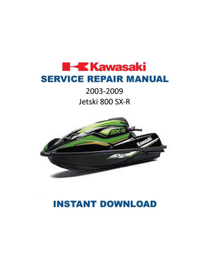 Kawasaki Jetski 800 SX R Jet Ski Service Manual - Service Manual PDF Instant Download