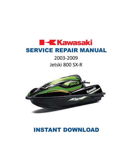 Kawasaki Jetski 800 SX R Jet Ski Service Manual - Service Manual PDF Instant Download