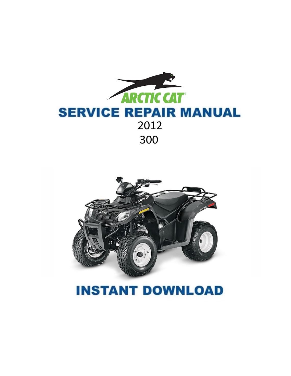 Arctic Cat 300 ATV Service Manual - Service Manual PDF Instant Download