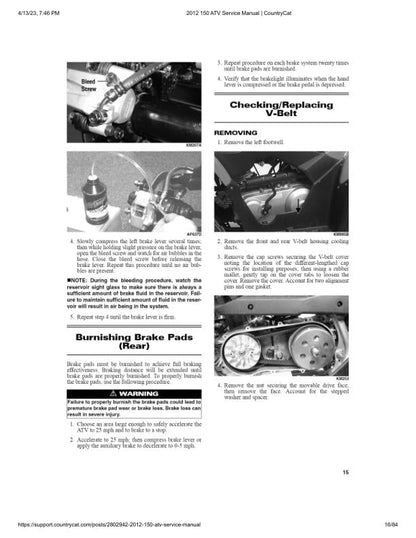 Arctic Cat Arctic Cat 150 ATV Service Manual sample page from service manual