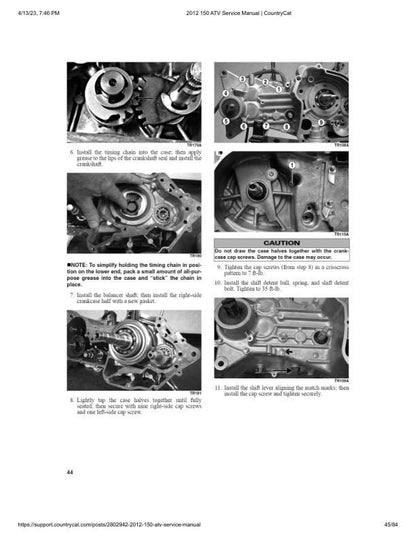 Arctic Cat Arctic Cat 150 ATV Service Manual sample page from the repair manual