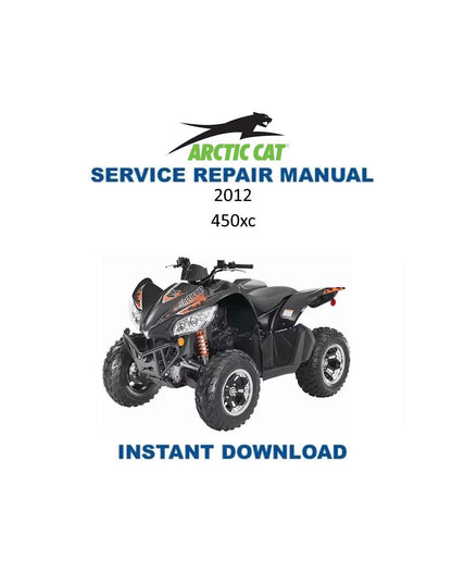 Arctic Cat 450xc ATV Service Manual - Service Manual PDF Instant Download