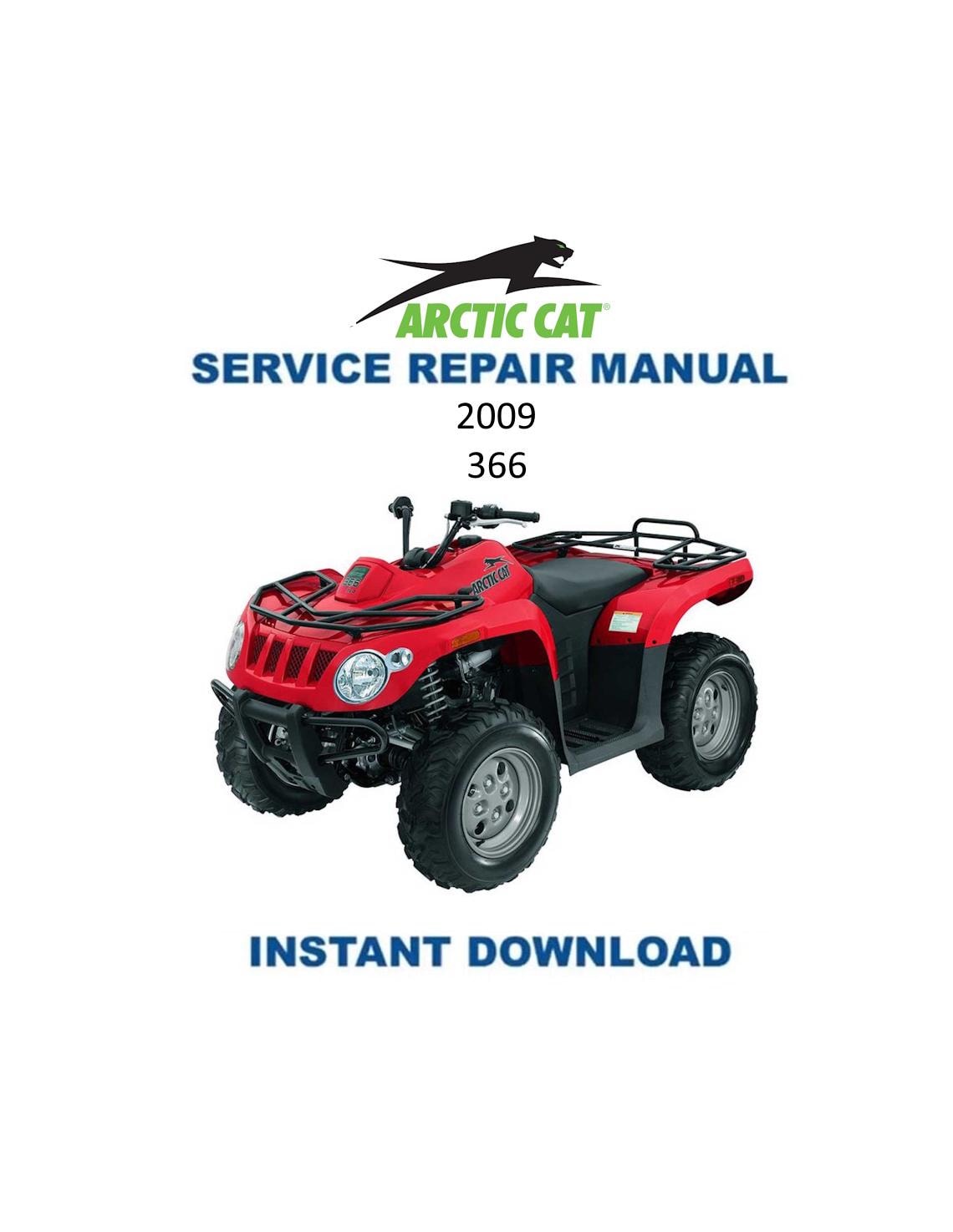 Arctic Cat 366 ATV Service Manual - Service Manual PDF Instant Download