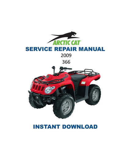 Arctic Cat 366 ATV Service Manual - Service Manual PDF Instant Download