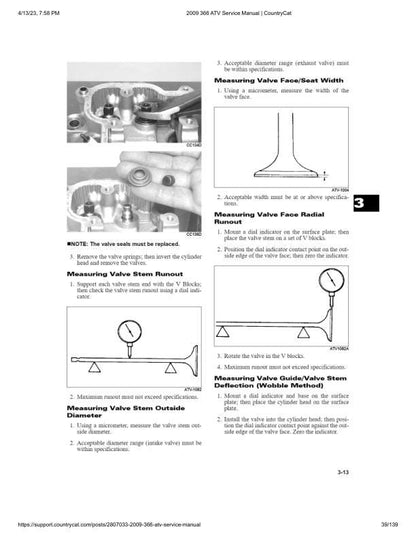 Arctic Cat 366 ATV Service Manual sample page from service manual