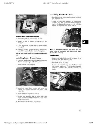 Arctic Cat Arctic Cat 150 ATV Service Manual sample page from service manual