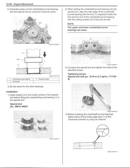 Suzuki SV650 Motorcycle Service Manual | 2017-2019 - sample page 5