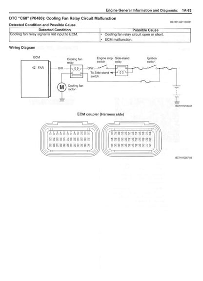 Suzuki GSX-R600 GSXR600 Motorcycle Service Manual | 2010-2015 - sample page 3