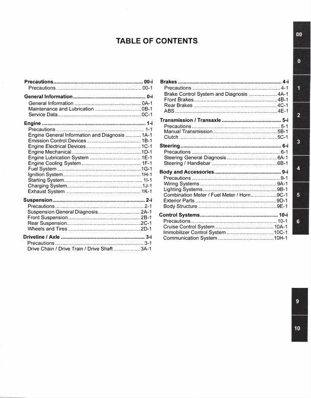 Suzuki GSX-R 1300 Motorcycle Service Manual | 2021-2026 - sample page 3