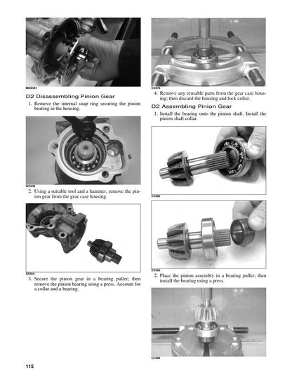 Arctic Cat Alterra 600 ATV Service Manual sample page with service data and tables