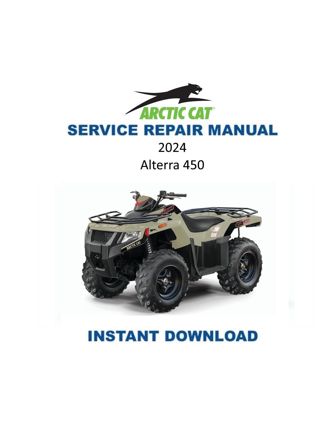 Arctic Cat Alterra 450 ATV Service Manual - Service Manual PDF Instant Download