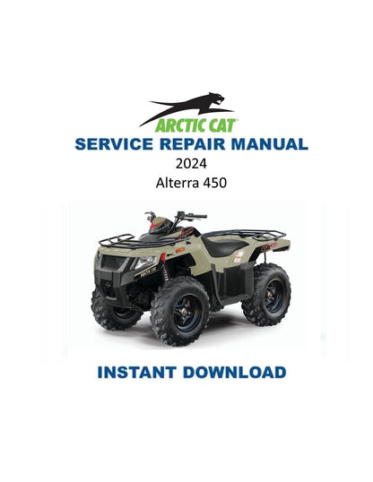Arctic Cat Alterra 450 ATV Service Manual - Service Manual PDF Instant Download