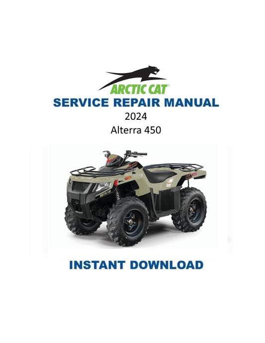 Arctic Cat Alterra 450 ATV Service Manual - Service Manual PDF Instant Download