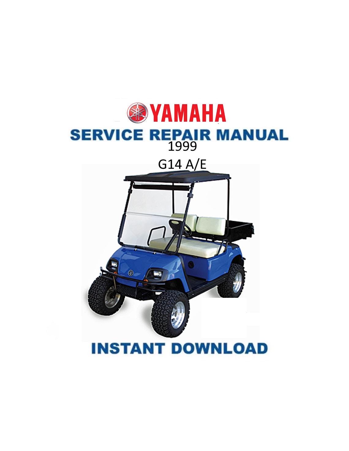 YAMAHA G14 A/E Gas Golf Cart Service Manual - Service Manual PDF Instant Download