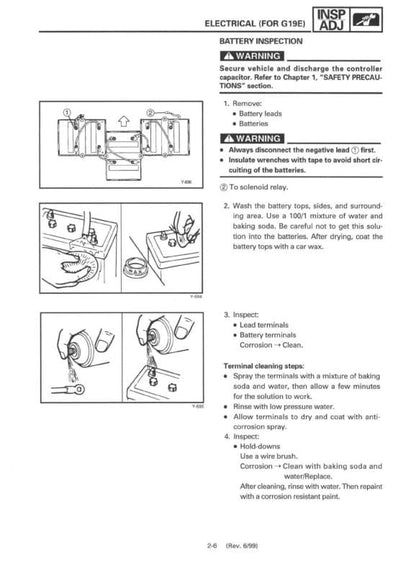 YAMAHA G14 A/E Gas Golf Cart Service Manual sample page from the repair manual