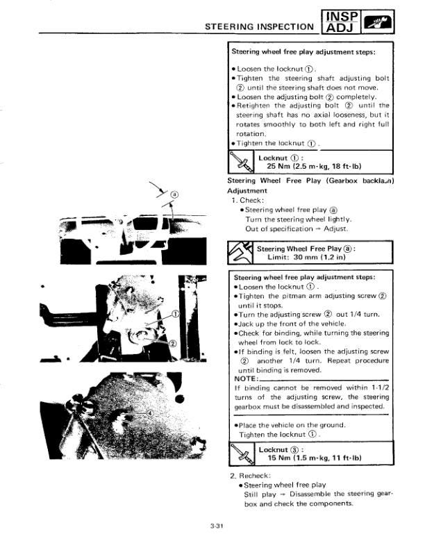 YAMAHA G2 A/E Gas Golf Cart Service Manual sample page from service manual