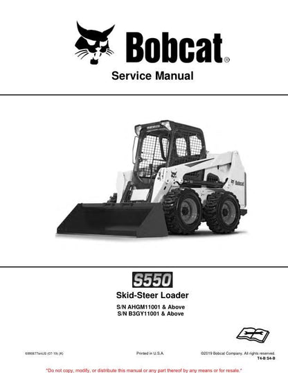 Bobcat S550 Skid Steer Loader Service Manual | 2007-2025 - sample page 2