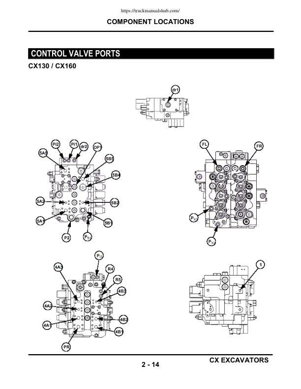Case CX130 CX160 CX210 CX240 Excavator Service Manual | Repair Guide | Instant Digital Download | PDF sample page from service manual