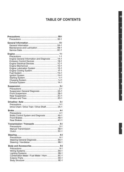 Suzuki GSX-R600 GSXR600 Motorcycle Service Manual | 2010-2015 - sample page 1