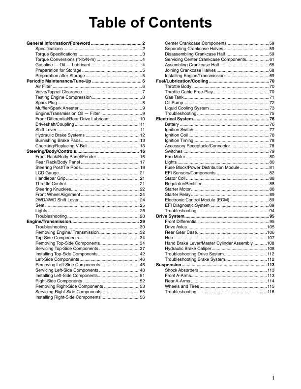 Tracker Offroad 450 ATV Service Manual | 2022 - sample page 3