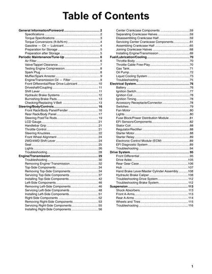 Tracker Offroad 450 ATV Service Manual | 2022 - sample page 3