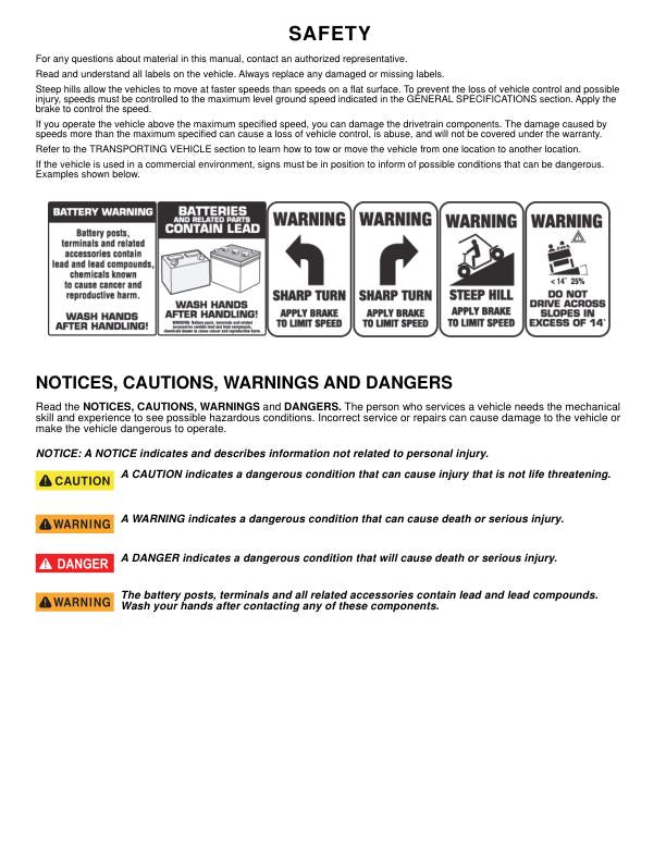 Tracker Offroad EViS 72V Electric UTV Service Manual | 2020 - sample page 8