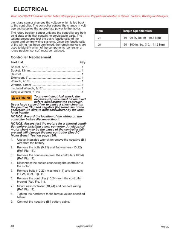 Tracker Offroad EV 72V Electric UTV Service Manual | 2020 - sample page 5