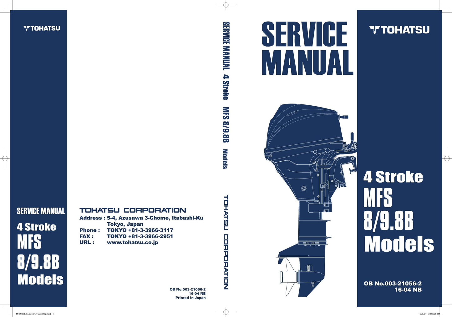 Tohatsu MFS 8 9.8B Outboard Service Manual | 2016-2020 - sample page 2