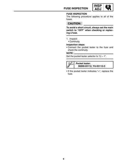 Yamaha RS Vector RS90 Snowmobile Service Manual | 2008-2012 - sample page 8