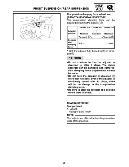 Yamaha RS Vector RS90 Snowmobile Service Manual | 2008-2012 - sample page 10