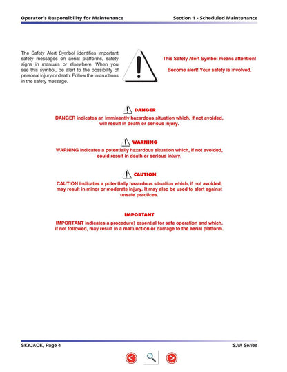 Skyjack SJIII Compact 3215 3219 Service Manual | 2004-2008 - sample page 5
